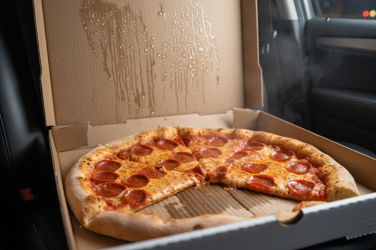 Soggy Pizza During Delivery
