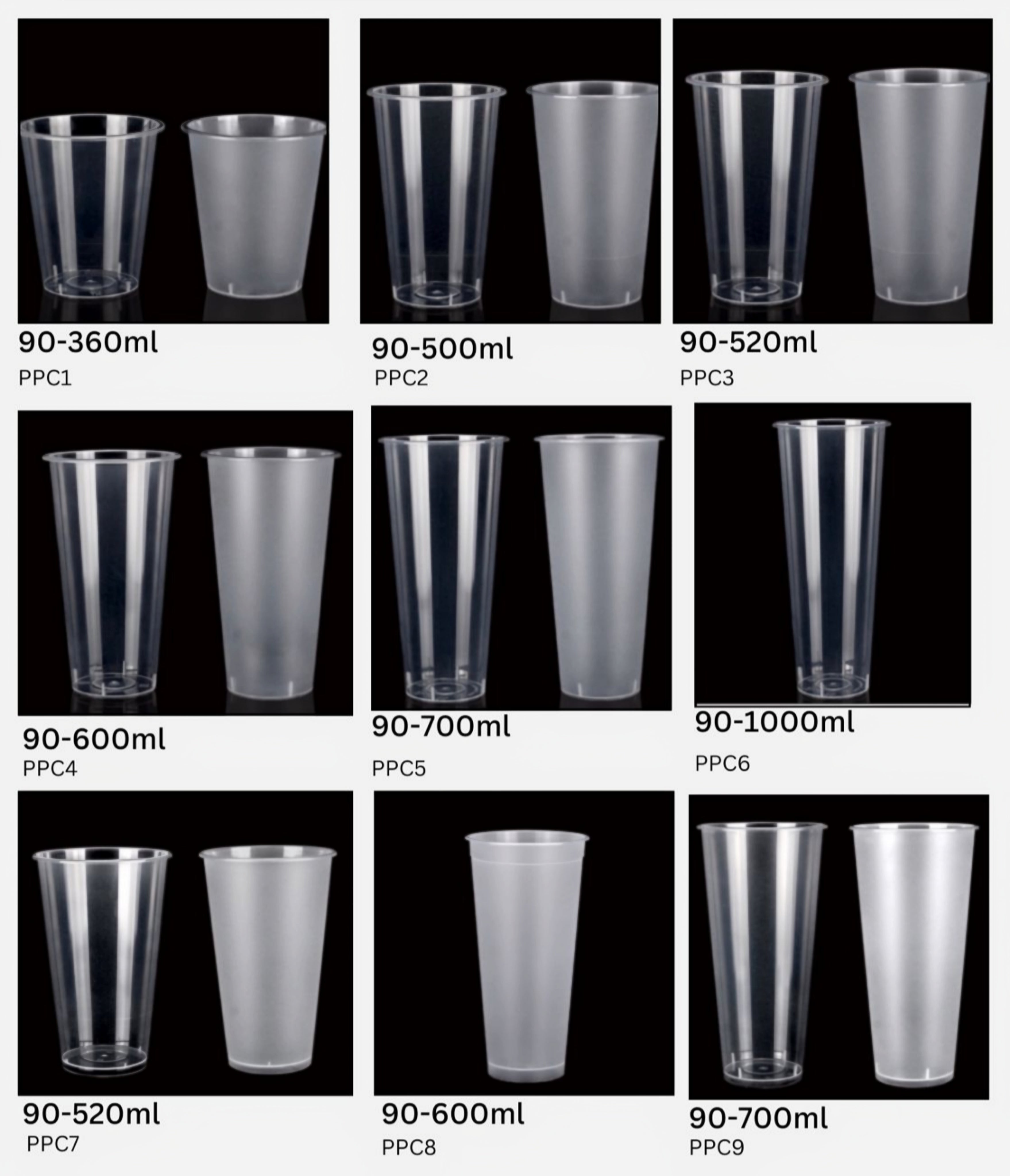 PP Cups For Cold & Hot Drinks