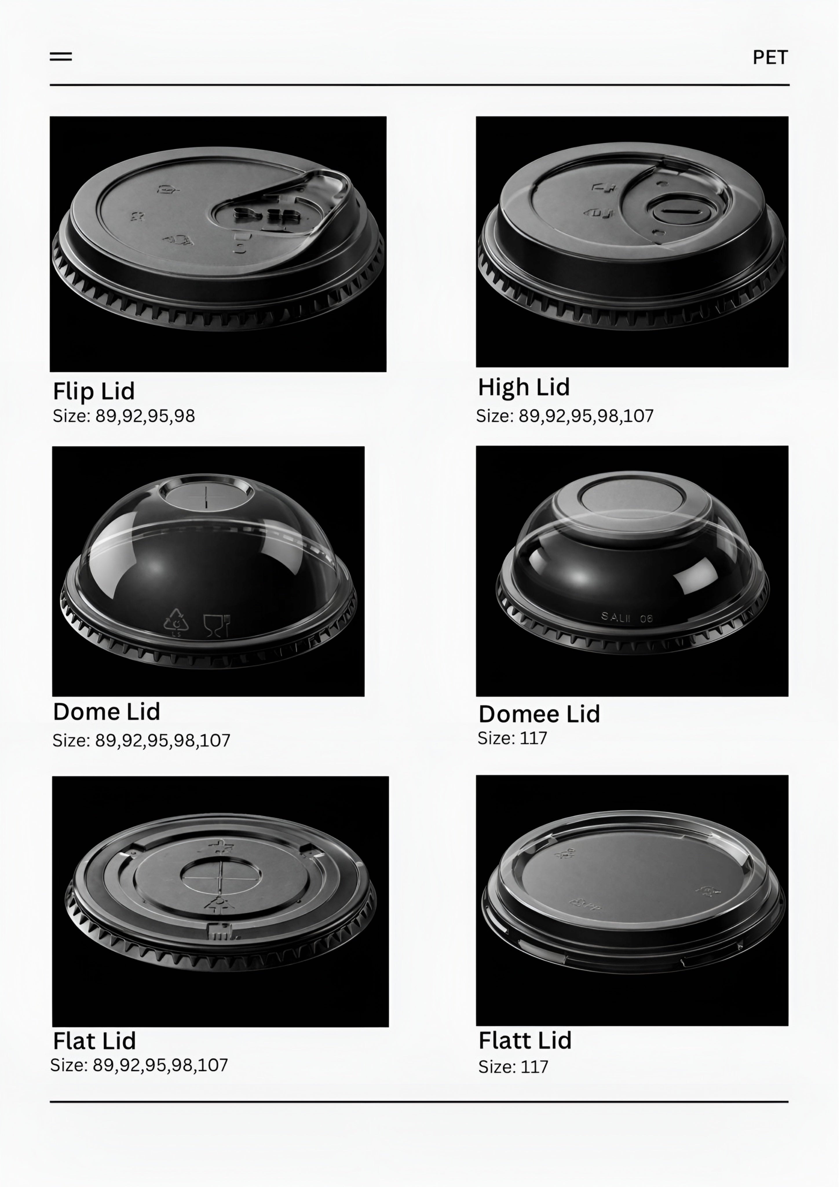 PET Lid