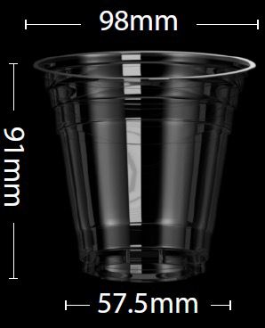 كوب PET سعة 360 مل