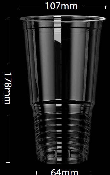 كوب PET سعة 930 مل